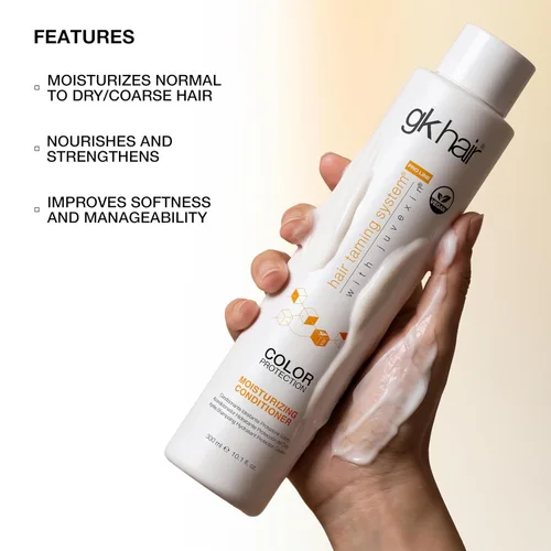 Miniatura 4 de GK HAIR Acondicionador hidratante de queratina global (10.1 fl oz/10.1 fl oz), protección del color hidratante, daño seco, rizado, encrespamiento