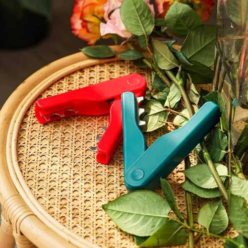 Miniatura 2 de Herramienta profesional para pelar espinas y hojas, pelador de espinas de flores, alicates de rosas, removedor de espinas inalámbrico para Rojo