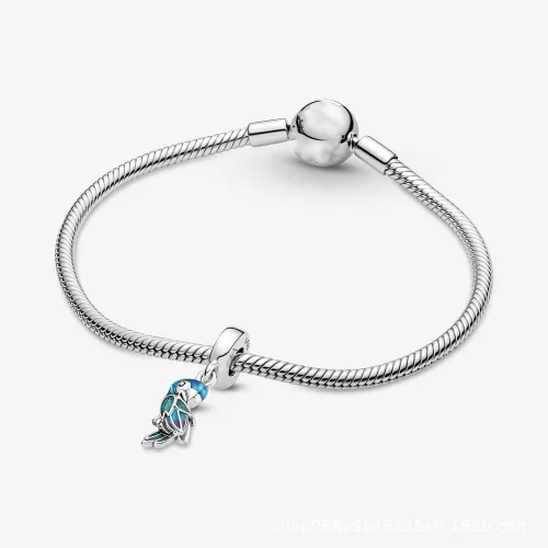 Miniatura 7 de 925 Sterling Silver Charms for Bracelets and Necklaces Flower Mouse Heart Travel Beads Family Tree Charms Jewelry Gift for Women Girls