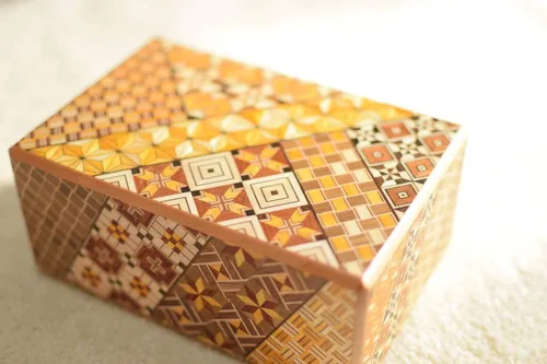 Miniatura 5 de Caja de rompecabezas secreta de madera, 4 soles, 4 pasos, fabricada en Japón, con caja de regalo original