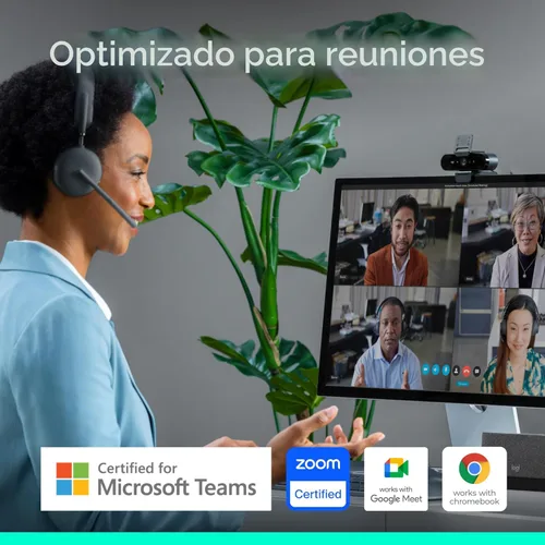 Miniatura 6 de Logitech Brio - Cámara web 4K, para videollamadas, micrófono con cancelación de ruido, corrección de luz HD automática, amplio campo de visión