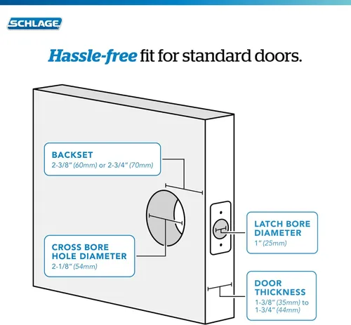Miniatura 6 de SCHLAGE - Manija de puerta Accent con cerradura de paso libre para pasillo y armario en bronce antiguo - F10 ACC 716 Bronce Envejecido