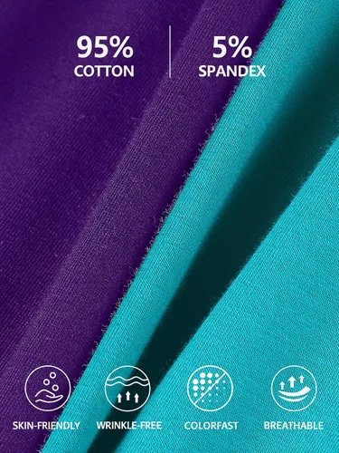 Miniatura 46 de Camisa Attraco de algodón, con tirantes estilo espagueti, con brasier incorporado, 2 paquetes, para mujer