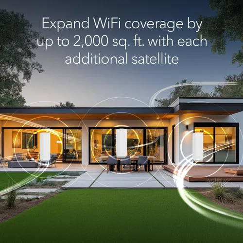 Miniatura 3 de NETGEAR Orbi Serie 360 (RBE360) Satélite de red de malla WiFi 7 de doble banda – Funciona con funciones de seguridad Orbi RBE362, RBE363, 5 Gbps
