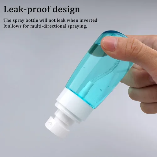 Miniatura 4 de Cosywell Botella de spray de viaje aprobada por la TSA de 2oz 60ml, paquete de 3, a prueba de fugas, nebulización fina, botella de spray de plástico