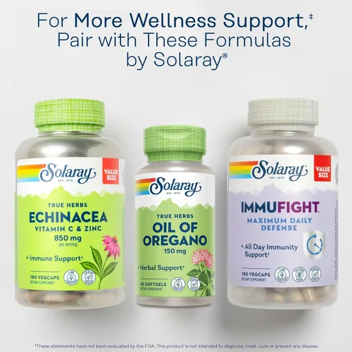 Miniatura 6 de Solaray Cápsulas blandas de aceite de orégano - Cápsulas de aceite de orégano con Carvacrol, extracto puro, fórmula extra fuerte, 150 mg por cápsula