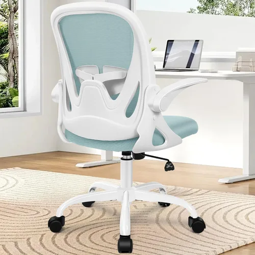 Miniatura 2 de Primy Silla de Oficina Ergonómica de Escritorio con Soporte Lumbar y Altura Ajustables, Silla Giratoria Transpirable de Malla