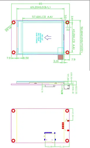 Miniatura 2 de Inglés Nextion mejorado 2.8 '' HMI USART UART Serial TFT pantalla táctil módulo panel de pantalla (NX3224K028)