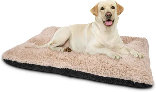 Miniatura 13 de JOEJOY Almohadilla grande para cama para perro, cama de lujo lavable para perros, almohadilla suave antideslizante para perros extragrandes, Beige