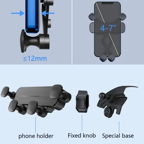 Miniatura 6 de Soporte de teléfono de coche para Ford F-150 F150 Mobile Phone Mount Truck 2021 2022 2023 2024 2025 【No compatible con King Ranch 2024-2025, Raptor】