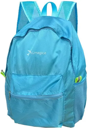 Miniatura 13 de Cuero genuino lona encerada mochila viaje mochila portátil bolsa Gris