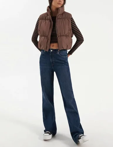 Miniatura 6 de Lentta Chaleco acolchado corto para mujer, con cremallera, cuello alto, ligero, acolchado