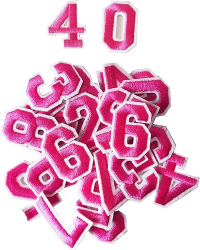 Miniatura 23 de Harsgs 72 parches de letras para planchar con números, parches bordados de letras A-Z números 0-9 para ropa, vestido, sombrero, jeans, accesorios