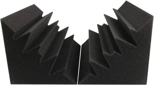 Miniatura 6 de JBER Paquete de 8 trampas de espuma acústica para bajos, 12 x 7 x 7 pulgadas, paneles de pared acolchados insonorizados, acabado de bloque