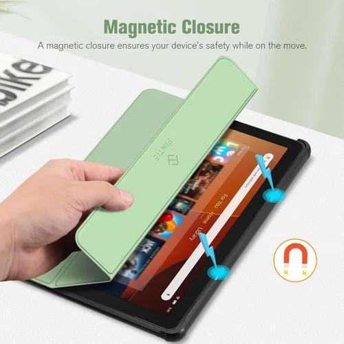 Miniatura 5 de Fintie Funda delgada para tableta Fire HD 10 (13ª generación, versión 2023) – Funda rígida de triple pliegue ligera con función de encendido