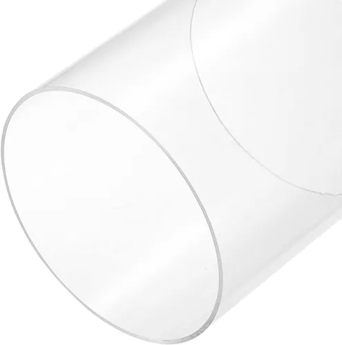 MECCANIXITY Tubo acrílico transparente rígido redondo tubo 145 mm (5.7 ") ID 150 mm (6") OD 6" para lámparas y linternas, sistema de refrigeración