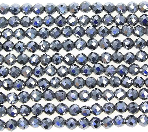 Miniatura 19 de MJDCB Cuentas sueltas redondas de amazonita natural facetadas de 0.118 in para hacer joyas, pulseras y collares