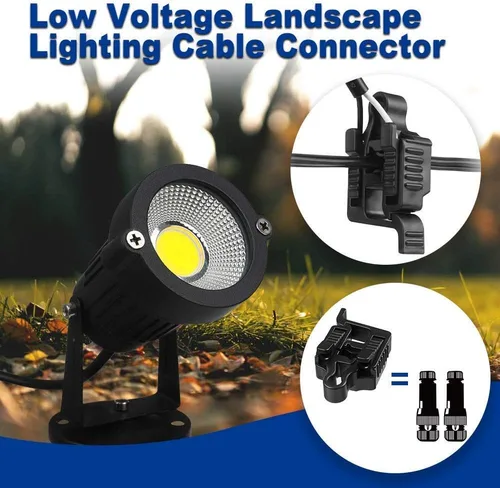 Miniatura 5 de Conectores de luz de paisaje, conectores de cable de bajo voltaje, calibre 12-18, certificación UL, conector de cable de bajo voltaje, impermeable