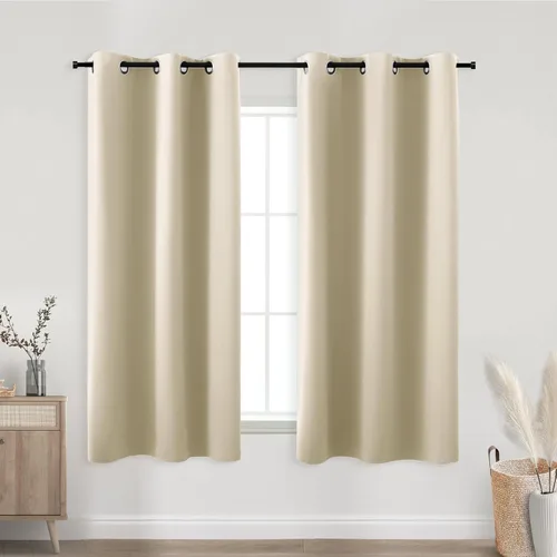 Miniatura 29 de Cortinas opacas de 72 pulgadas extra anchas para dormitorio, puerta corrediza de vidrio y patio, 2 paneles con ojales para oscurecer ventana grande