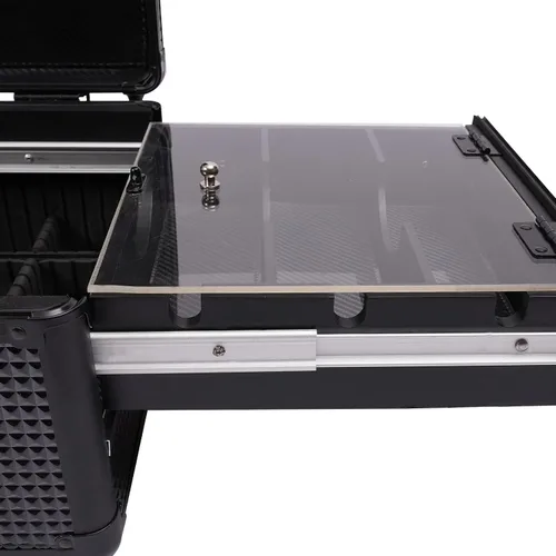Miniatura 6 de Caja de peluquería profesional para peluquería Herramientas de corte de cabello, caja de almacenamiento para peluquero, estuche de transporte