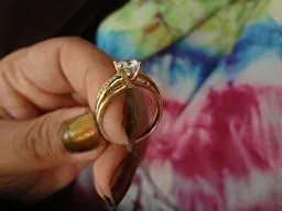 Miniatura 6 de Anillo de boda compromiso oro amarillo 14ct u oro blanco macizo