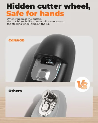 Miniatura 6 de Canslab Ultrablde (versión básica) - Abrelatas eléctrico recargable para cocina para personas mayores con artritis, abrelatas de batería USB