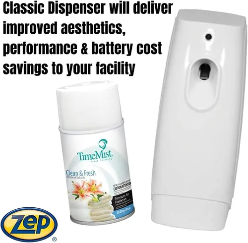 Miniatura 7 de TimeMist Classic Despachador de fragancia en aerosol medido 1047717 (1 Unidad) Ideal para baño, vestuario, sala de descanso y lavandería