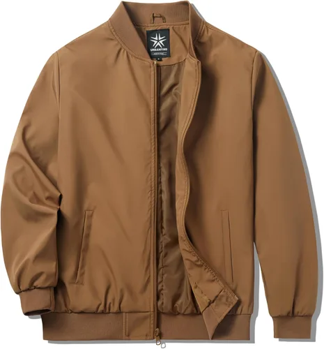 Miniatura 9 de URBANFIND Chaquetas bomber para hombre, casuales, ligeras, cortavientos, a la moda, abrigos de primavera y otoño