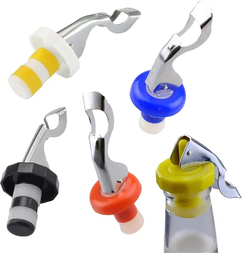 Paquete de 5 tapones para botellas de vino para botellas de vidrio, tapones de botella de soda y Coca-Cola para champán, bebidas carbonatadas,