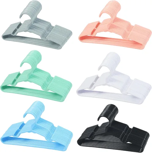 Miniatura 13 de 100 perchas antideslizantes para ropa de recién nacidos, para ropa de recién nacidos, para niños, niñas y niños pequeños