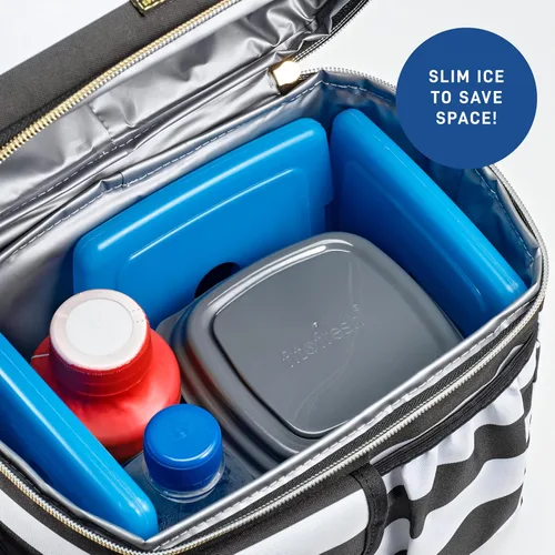 Miniatura 6 de Cool Coolers by Fit + Fresh, 4 Pack Slim Ice Packs, Space Saving Reusable Ice Packs for Lunch Boxes or Coolers