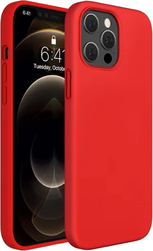 Miniatura 130 de Miracase Funda diseñada para iPhone 13, con protector de pantalla de vidrio templado, forro de microfibra suave antiarañazos, funda de goma