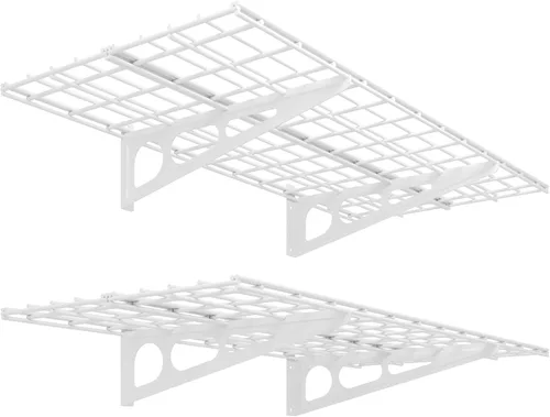 Miniatura 14 de FLEXIMOUNTS - Repisas de pared para garaje, 2 unidades Negro