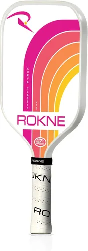 Miniatura 16 de ROKNE Curve Classic Pickleball Paddle Paletas de pickleball de fibra de vidrio aprobadas por USAPA Ingeniería de precisión y comodidad Textura