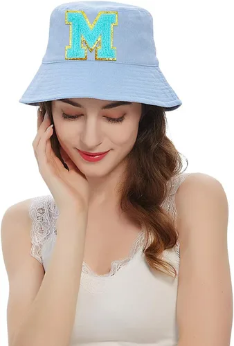 Miniatura 4 de Jongdari Letras termo-adhesivas de felpilla para ropa, parches de letras del alfabeto con brillantina para coser, con adhesivo planchado, 4 Azul