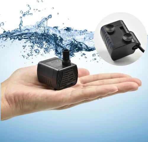 Miniatura 3 de CONQUERALL DC 5.5-12V 200L/h bomba de sumidero sin escobillas de CC en miniatura para bombas sumergibles de flujo ajustable utilizadas en peceras