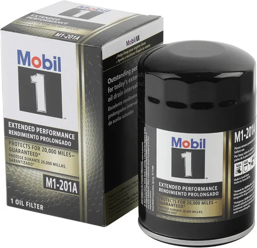 Miniatura 5 de Mobil 1 - Filtro de aceite, rendimiento extendido, recipiente, atornillado, 4.75" de alto, rosca de 18 mm x 1.5, acero, negro, GM, cada uno