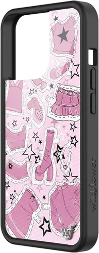 Miniatura 33 de Fundas Wildflower - Compatibles con Apple iPhone 13 Pro Protector de goma negro, certificado de prueba de caída de 4 pies, propiedad de mujeres