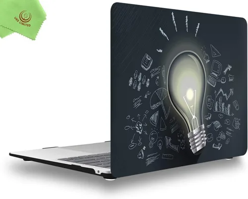 Miniatura 47 de Carcasa para MacBook Air de 13 pulgadas, UESWILL, carcasa rígida mate de tacto suave para MacBook Air de 13 pulgadas (Modelo A1466 / A1369) de Negro
