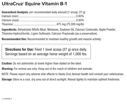 Miniatura 4 de UltraCruz® Vitamina Equina B-1