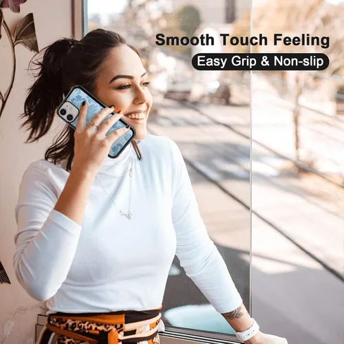 Miniatura 5 de FANXI Funda de teléfono de hibisco azul compatible con iPhone 11 de 6.1 pulgadas, funda protectora a prueba de golpes de TPU con bonita flor azul
