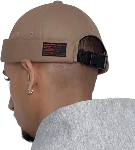 Miniatura 14 de UNDERCONTROL Gorro de marinero sin borde Leon de pescador sin visera Miki Skull Docker Beanie Trawler Táctico Cap de anillo para hombres y mujeres