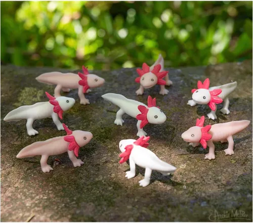 Miniatura 4 de Accoutrements Archie McPhee Itty Bitty Axolotls 8 Pack