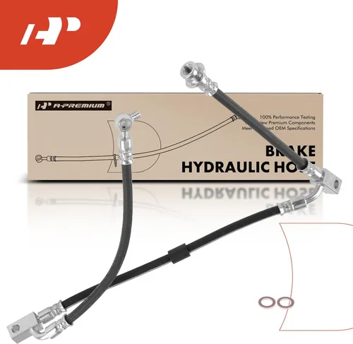 Miniatura 8 de A-Premium Manguera hidráulica de freno delantero del conductor compatible con Infinit G35 2003-2007 y Nissan 350Z 2003-2009, reemplazo # H620521