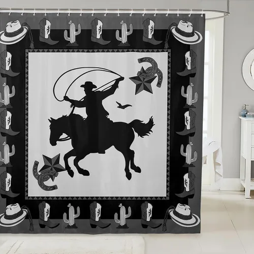 Miniatura 17 de Lindas cortinas de ducha para niños, cortinas rústicas de gallina, decoración de dormitorio de niñas y adultos, girasoles animales, plantas