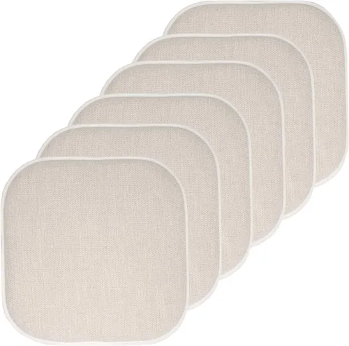 Miniatura 85 de Sweet Home Collection Cojines de espuma viscoelástica para silla, antideslizantes, diseño de panal de abeja, 16 x 16 pulgadas, paquete de 2