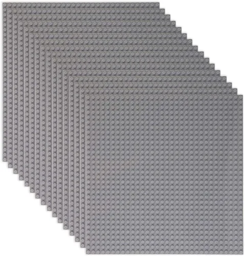 Miniatura 4 de LVHERO 16 piezas de placas base clásicas para ladrillos de construcción 100% compatibles con todas las marcas principales - Placa base, 10 x 10