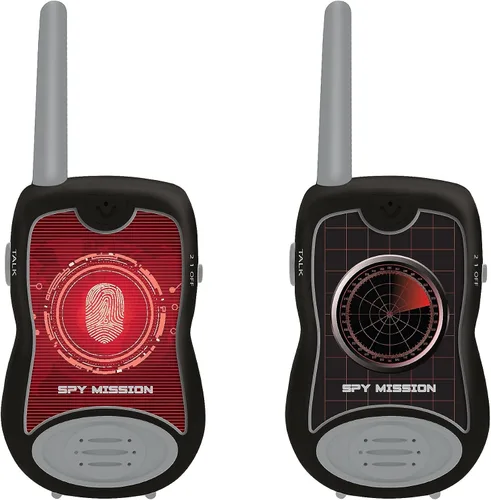 Miniatura 5 de Lexibook, Miraculous, Walkie Talkies, 656.2 ft, Set de comunicación para niños, 2 canales de comunicación, clip para cinturón, negro/rojo, TW12MI