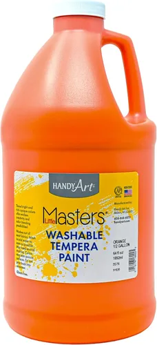 Miniatura 41 de Handy Art Little Masters - Pintura al temple lavable, color blanco, botella de medio galón de 64 onzas, brillante y mezclable, alta opacidad