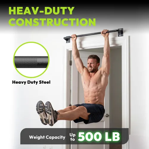 Miniatura 3 de HANDBODE Pull Up Bar for Doorway and Wall Mount - Chin Up Bars for Home Gym, 36‘’/52‘’ in Upper Body Workout Equipment with 500 lbs Capacity
